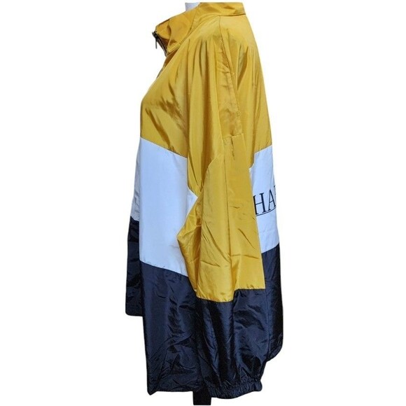 Happiness Windbreaker Size 4XL Full Zip Poly Shein Curve Colorblock - Picture 4 of 7